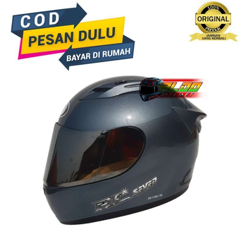 Promo Kyt Rc Seven Full Face Helm Kyt Rc7 Kyt Rc 7 All Gray Flat
