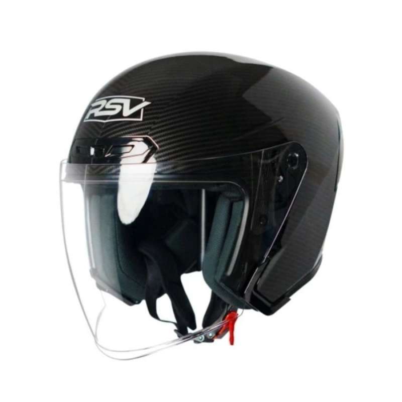 Promo Helm Rsv New Windtail Carbon Gloss Helm Half Face Double
