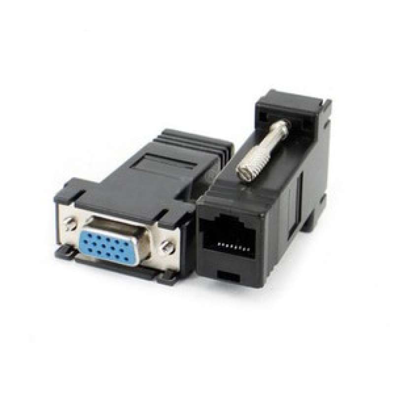 Jual Konektor VGA Female To Lan Cat5 Cat6 Rj45 Network Cable
