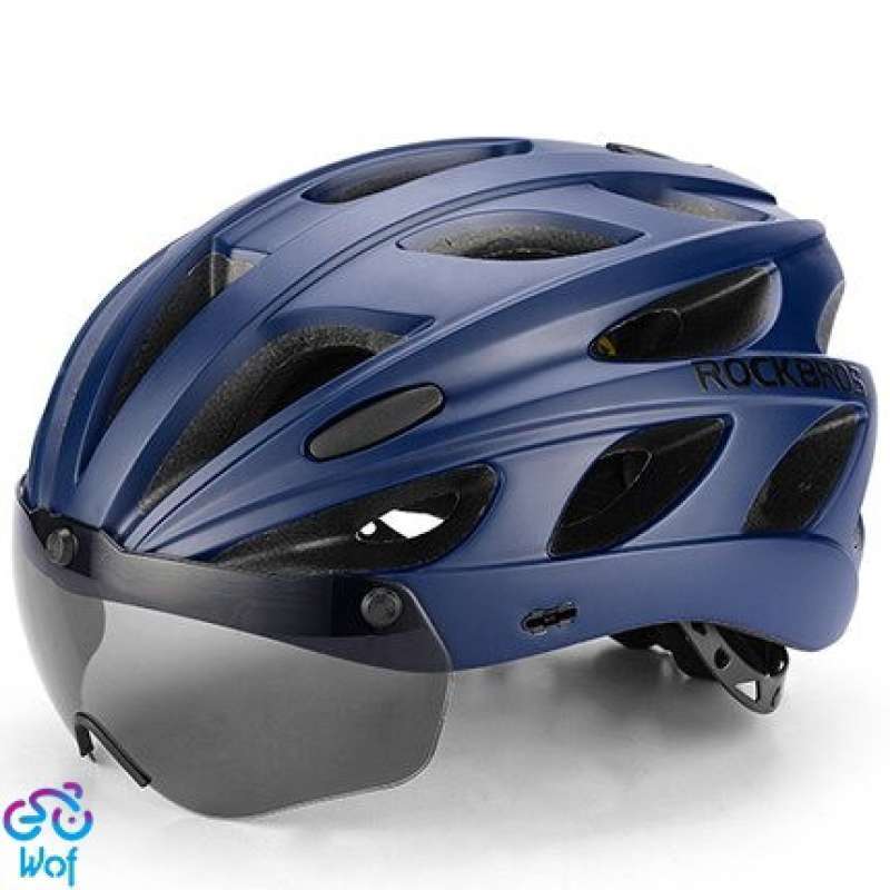 Promo Helm Sepeda Rockbros Tt-16 With Magnetic Goggles Visor