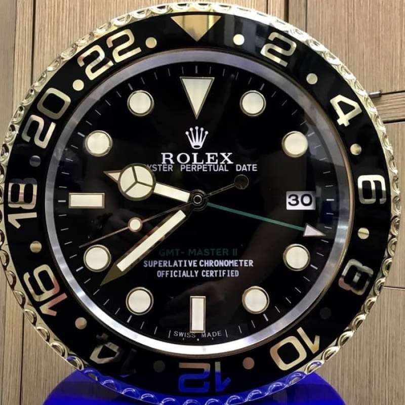 Promo JAM DINDING ROLEX GMT MASTER II RING GOLD Diskon 29 di