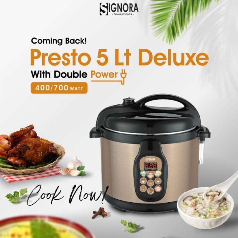 Promo Presto 5Lt Signora Deluxe Rosegold Bonus Diskon 2 di
