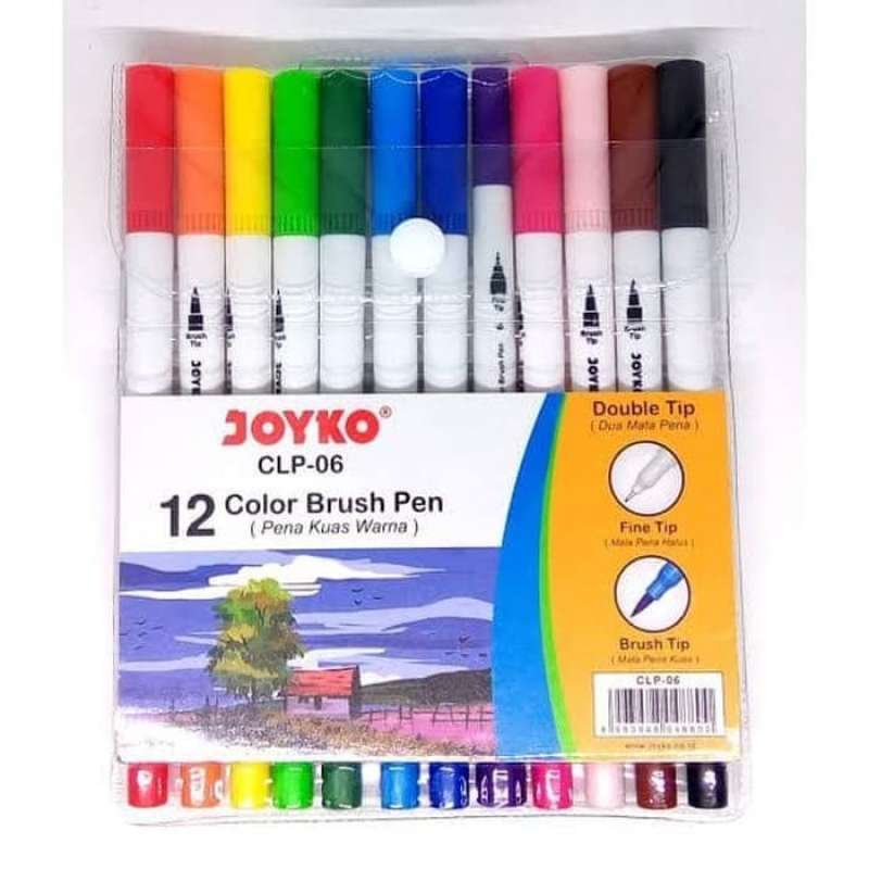 Jual Brush Pen Joyko Clp-06 12 Warna Di Seller Galelleaa Shop - Main Image