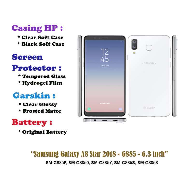 Wellpoint Samsung A8 Star Tempered Glass Samsung Galaxy A8 Star