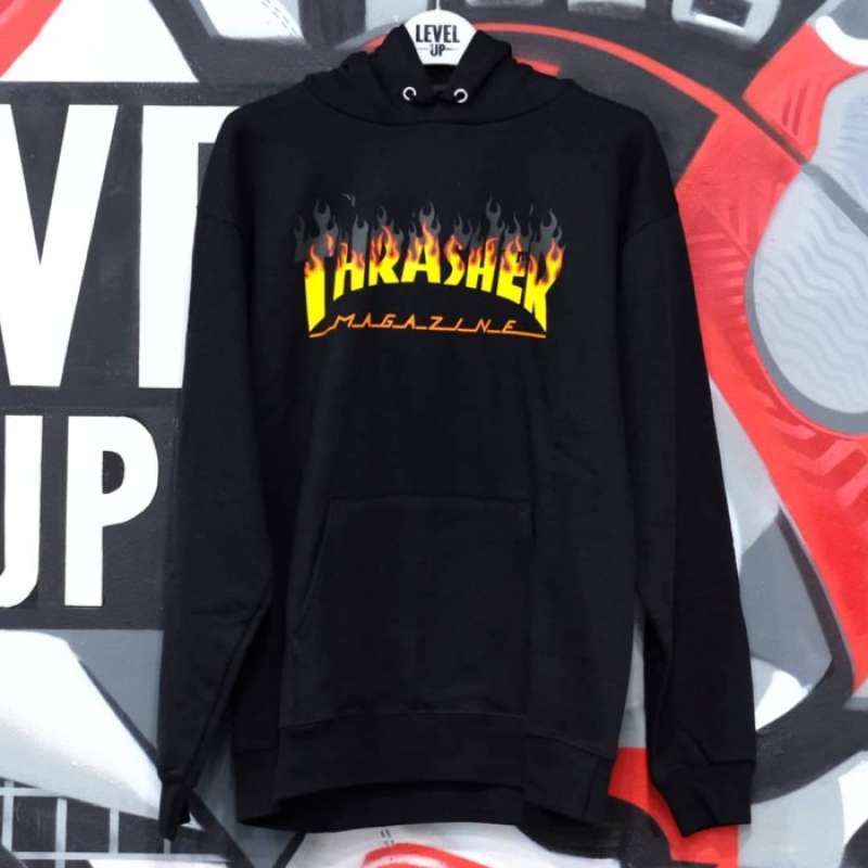 Jual Thrasher BBQ Flame Black Hoodie di Seller Plaza Ambarukmo
