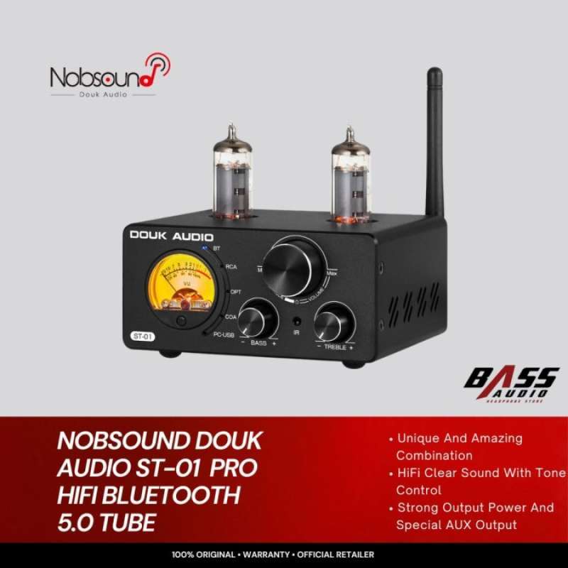 Nobsound ST-01 PRO 6K4 Bluetooth 5.0 真空管アンプ VUメー
