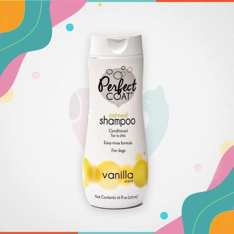 Jual PERFECT COAT OATMEAL SHAMPO VANILLA SCENT DOG SHAMPOO 473