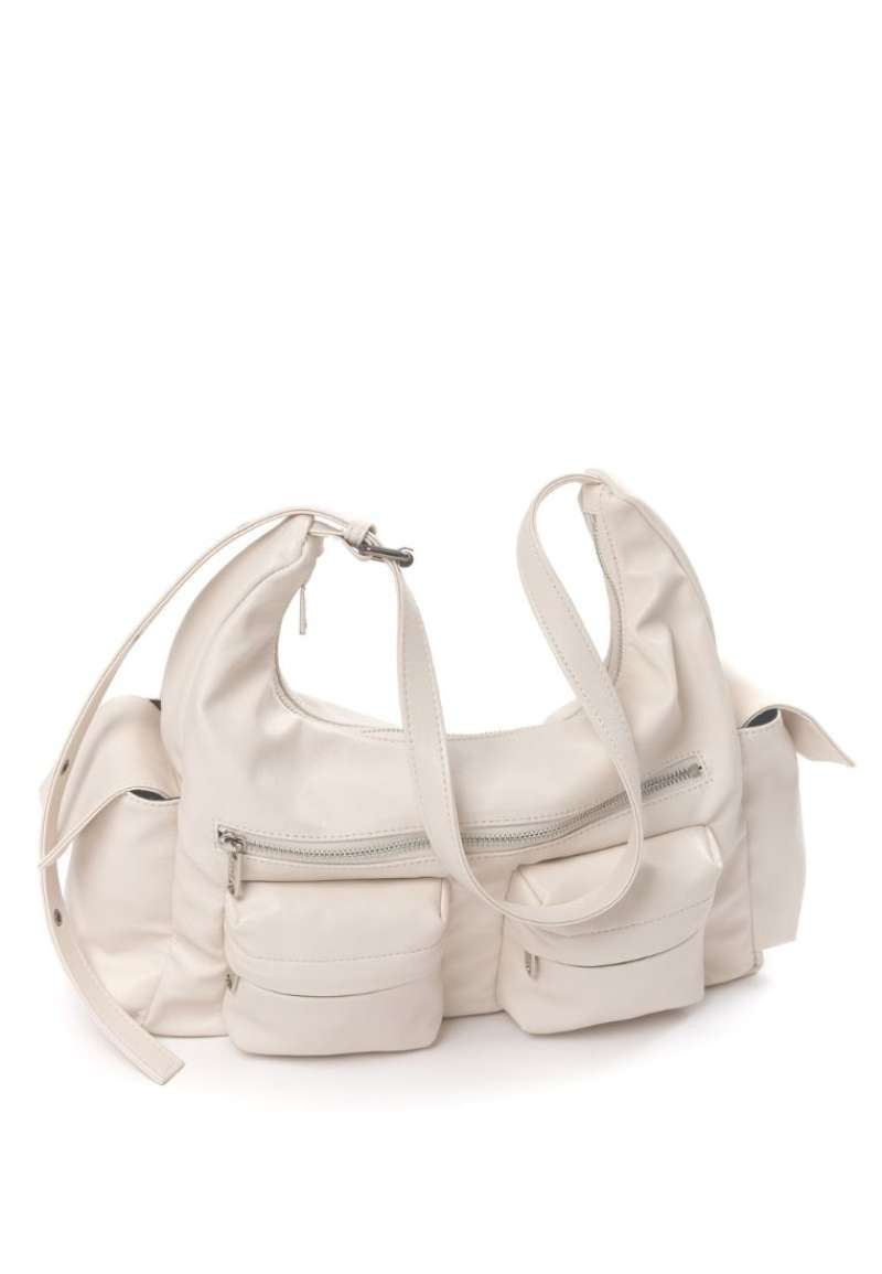 ★SAMO ONDOH★ Pocket mug bag pocket mug bag L nappa ivory SAMO ONDOH] Pocket Mug Bag L – Arielle Store