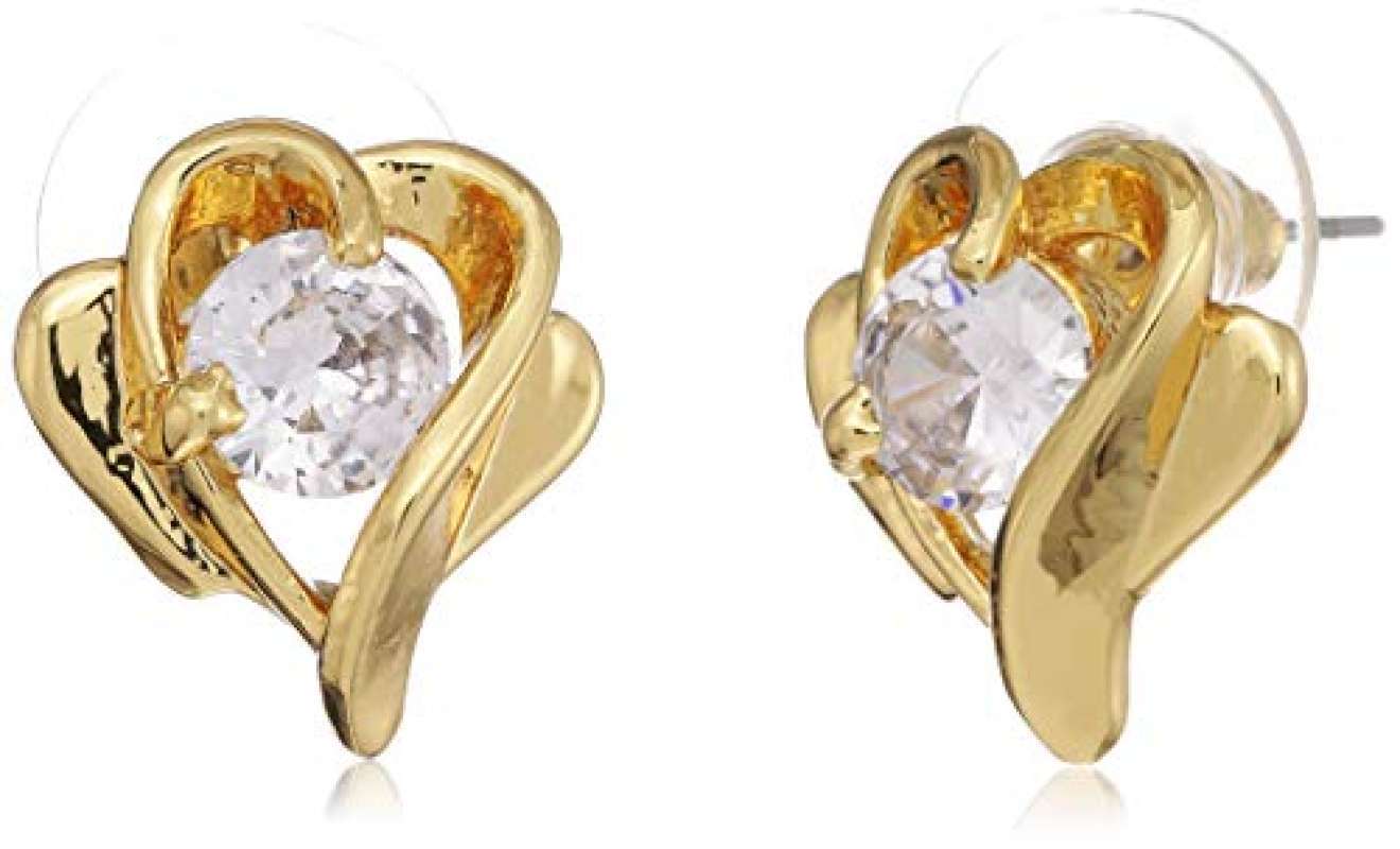 White Color American Diamond Earrings (ADE400WHT)