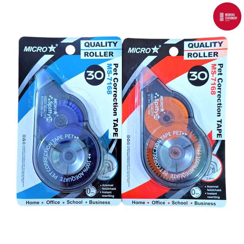 Correction Tip X Tipex Tape Rol Kertas MicroStar JUMBO MS7168 30 m 5 mm