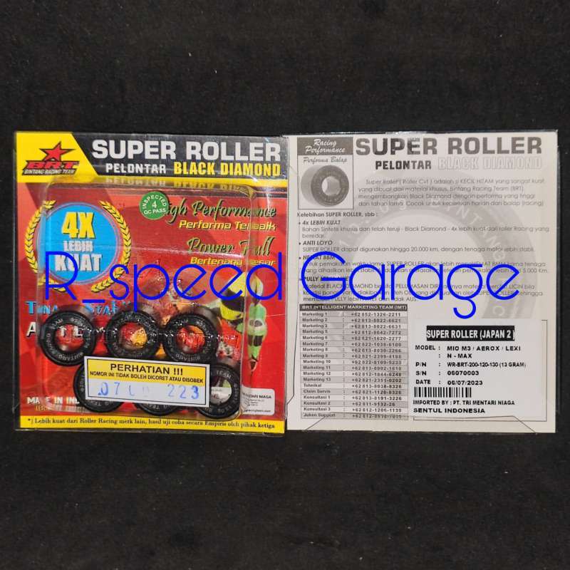 M.M/3 Jual Super Roller Brt Nmax & Aerox 155 Di Seller R_speed Garage