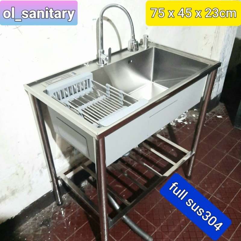 bak cuci piring kitchen sink set portable sink set rak wastafel