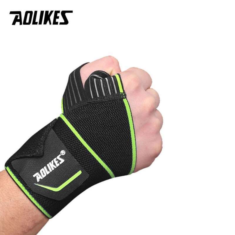 AOLIKES Wrist Band Support Strap A1540 1PCS Hand Sprain Warp Pelindung  Pergelangan Tangan Angkat Beban Fitnes Gym