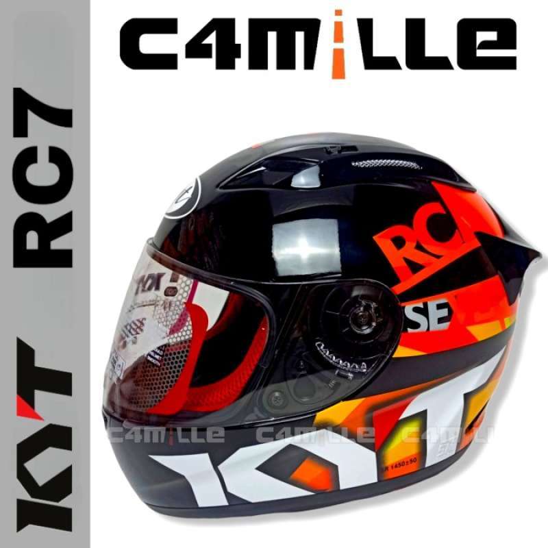 Helm kyt orange full face online