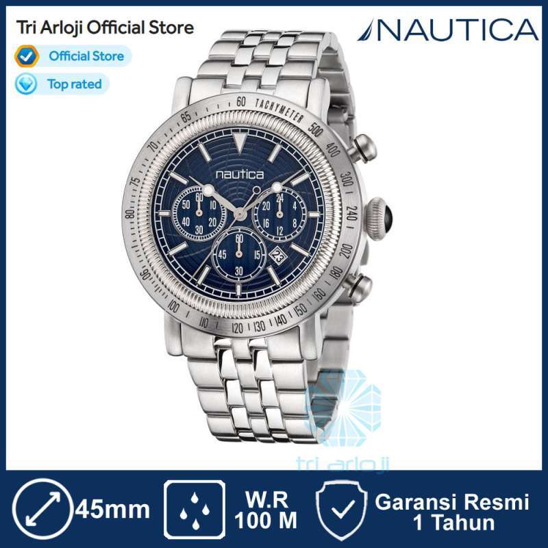 Promo NAUTICA NAPSPF203 Spettacolare Reissue Jam Tangan Pria
