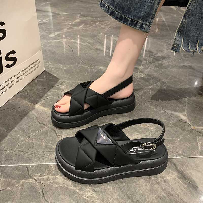 MIVASO Style Tiffany Sandal Wanita Casual Sandal Outdoor Cewek Hangout