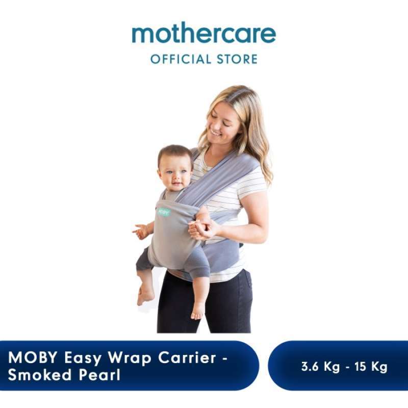 Jual Moby Easy Wrap Carrier Smoked Pearl Gendongan Bayi biru abu Di Seller Luarbiasa Shop Harapan Jaya Kota Bekasi Blibli