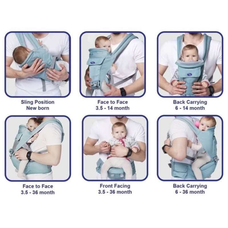 Babysafe Hipseat Carrier Newborn gendongan hipseat Maroon