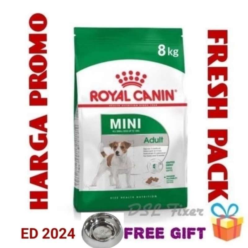 Promo Royal Canin Mini Adult 8 kg Makanan RC Kering Anjing Kecil