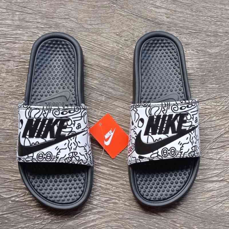 Jual Sandal nike benassi tribal white sendal casual sporty murah