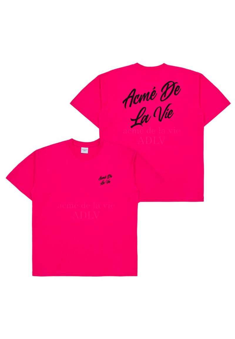 【ADLV】 INK STAMP LOGO SHORT SLEEVE T-SHIRT / 追跡付 acme de la vie