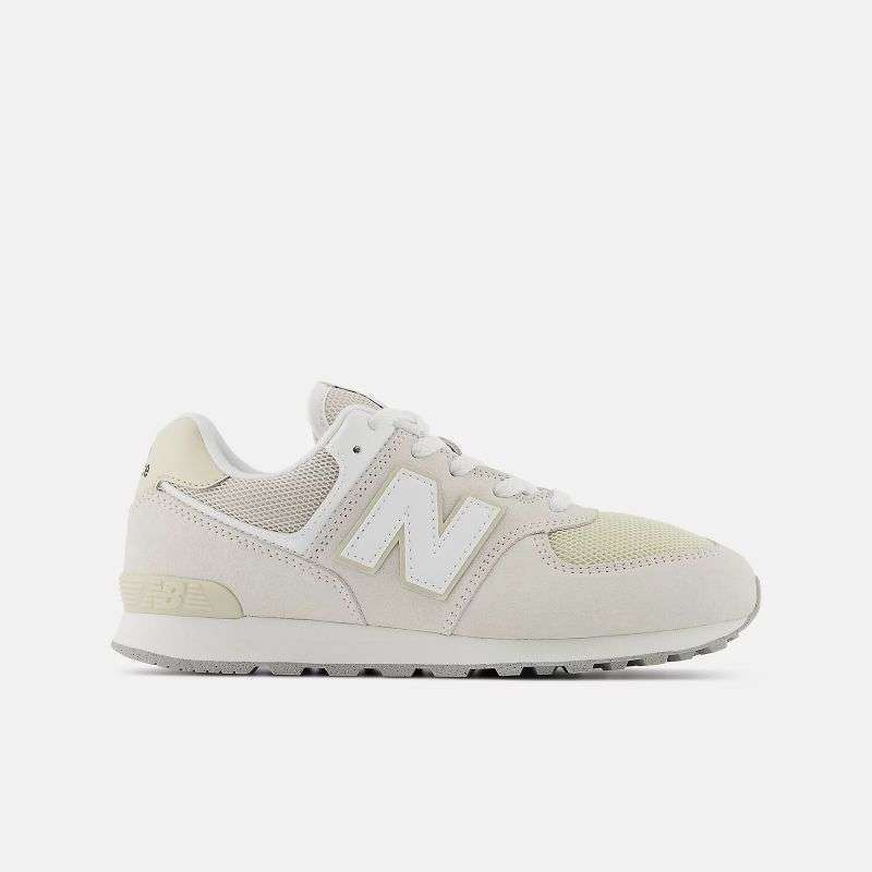 New Balance Kids 574 LACE GC574V1 Shoes Moonbeam 121 NEWGC574FOG