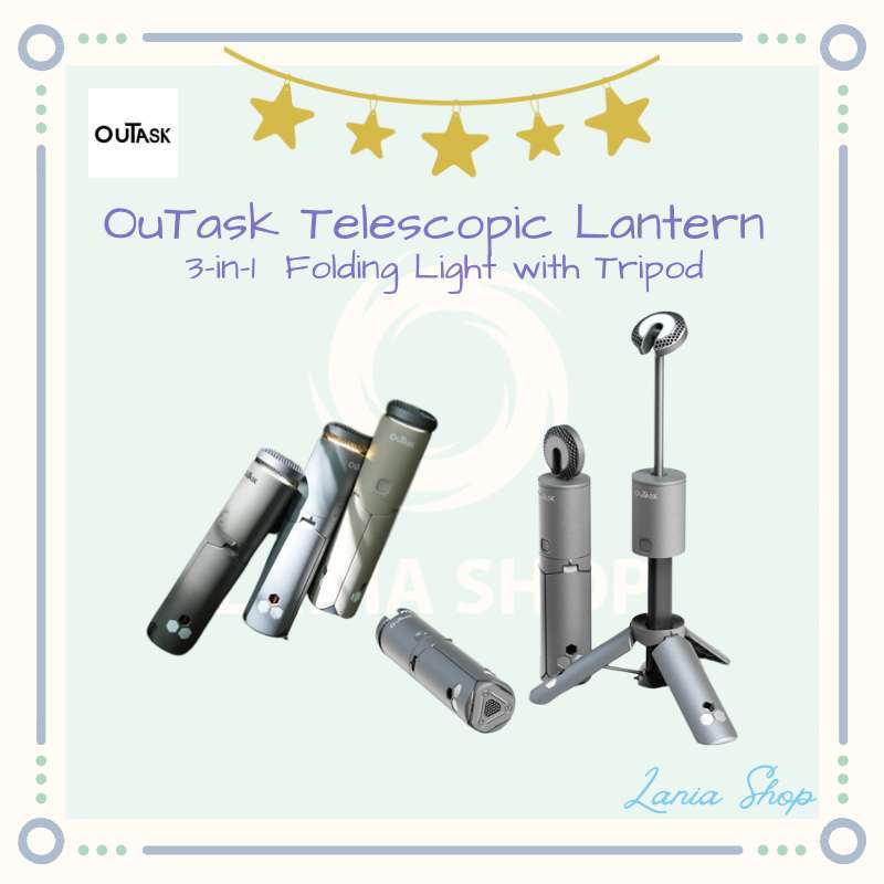 Promo Promo Terbatas !!!!! Outask Telescopic Lantern 3 In 1 Folding Light  With Tripod Diskon 23% di Seller Zenoo Store - Duren Tiga, Kota Jakarta  Selatan