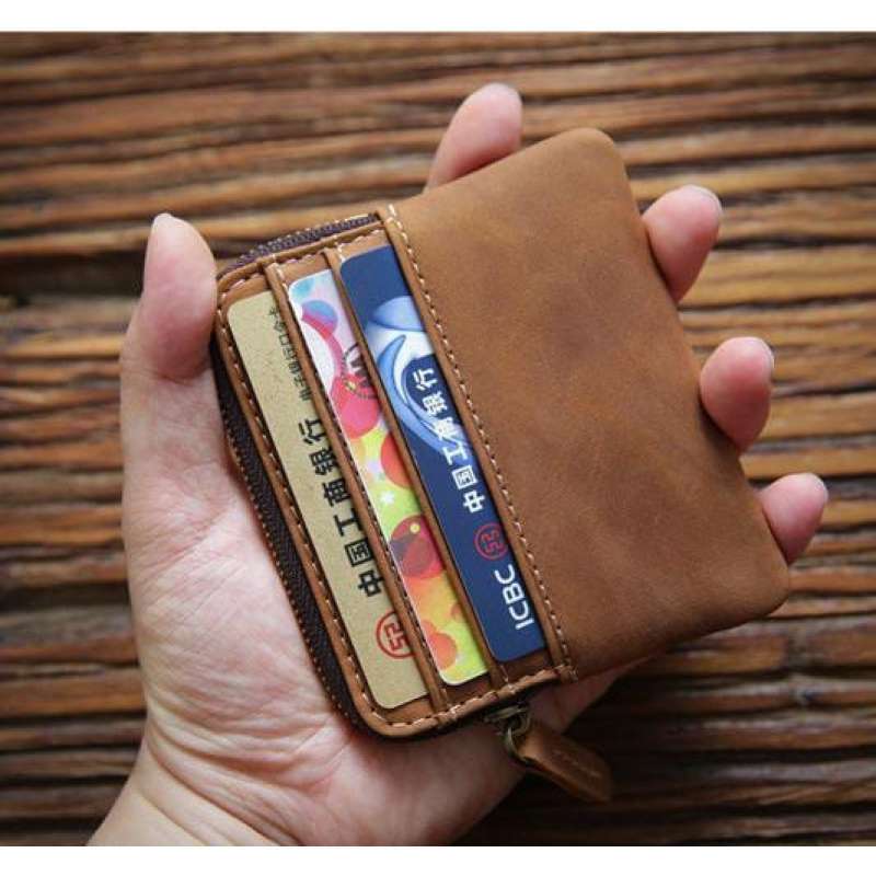 Promo Mivaso Card Holder Minimalis Kulit Asli Premium -dompet