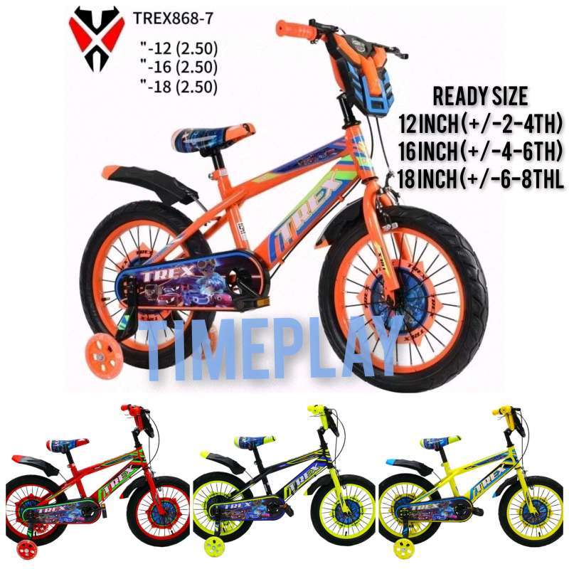 Bmx Trex Tebeng Lampu Musik ready uk 12 16 18 lampu dan musik
