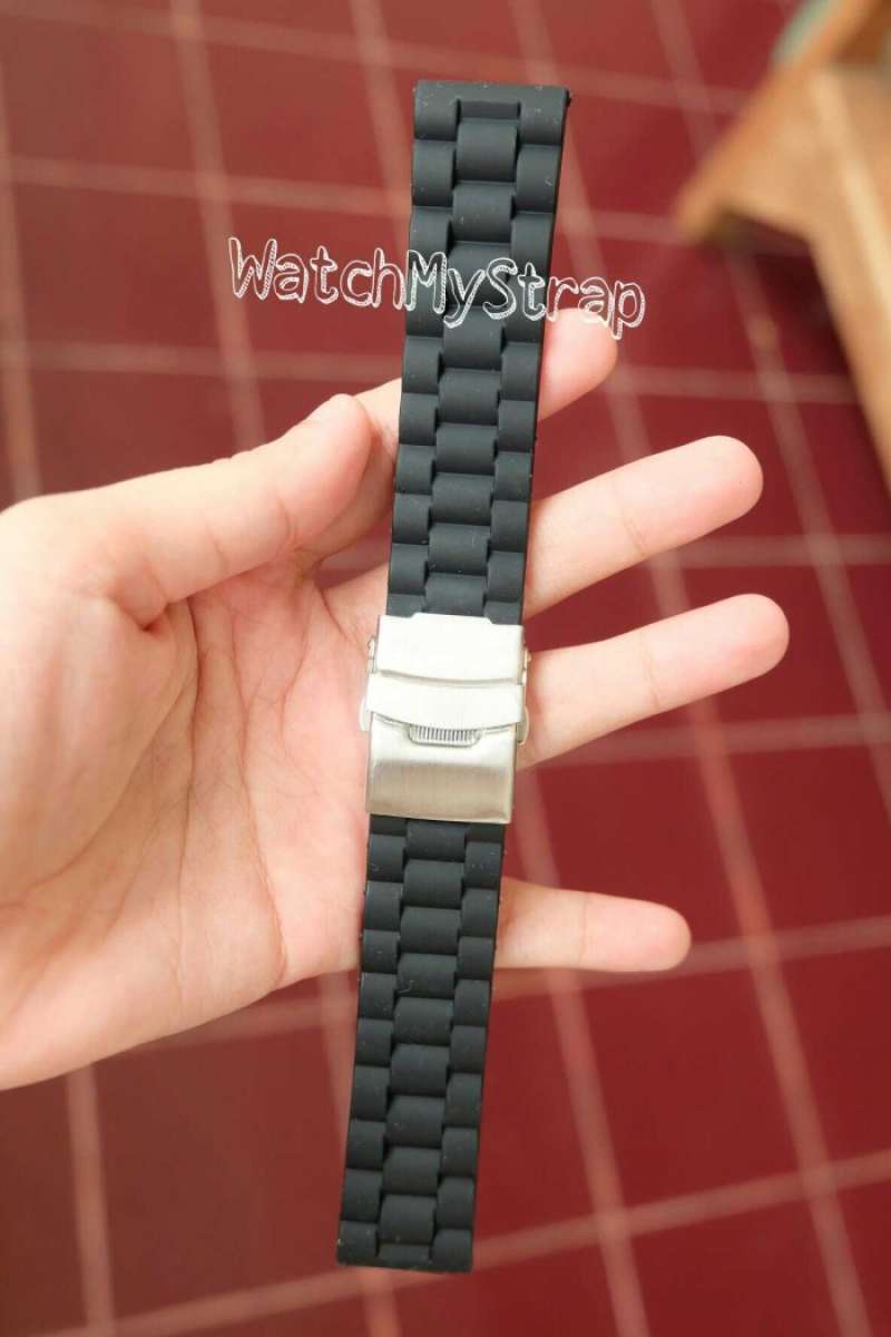 Seiko 24mm best sale rubber strap