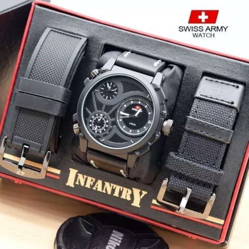 Jam tangan swiss top army infantry