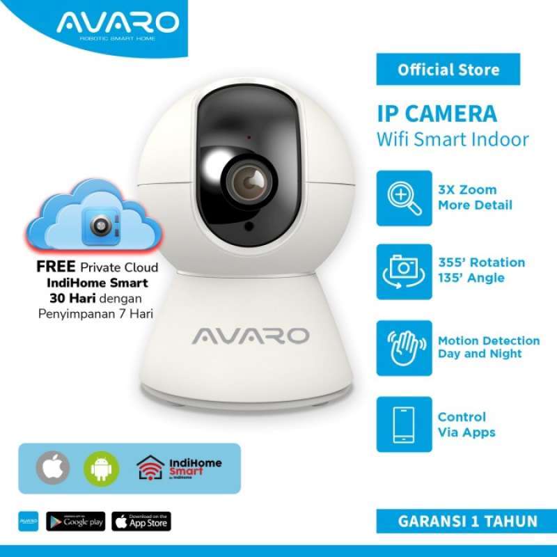 Promo Smart Indoor PTZ IP Camera CCTV Wifi IoT FREE Cloud 30 Hari