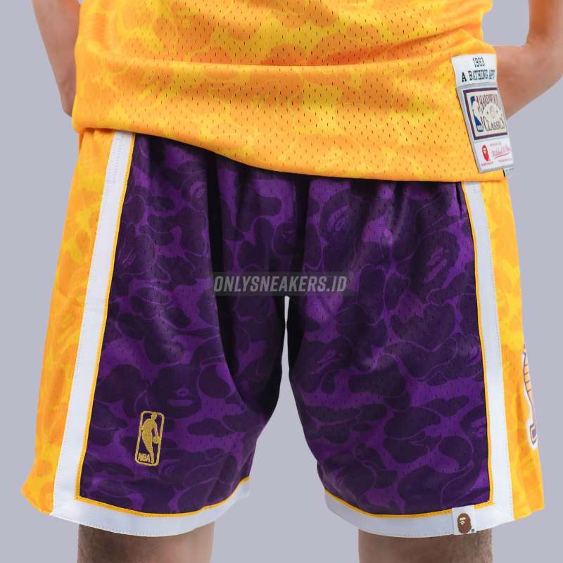 Bape cheap lakers shorts