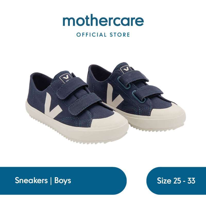 Veja Ollie Canvas Marine Pierre Sepatu Sneakers Anak Laki laki Biru