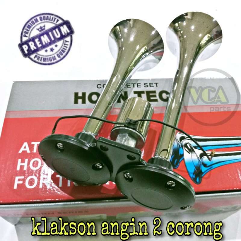 Promo Terbaru Klakson Angin/Air Horn 2 Corong Terompet Untuk Mobil