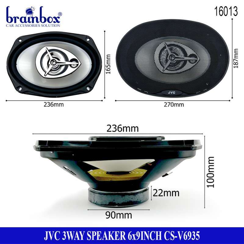 Jual Speaker Mobil Oval 6x9inch JVC CS V6935 3 Way Coaxial Car