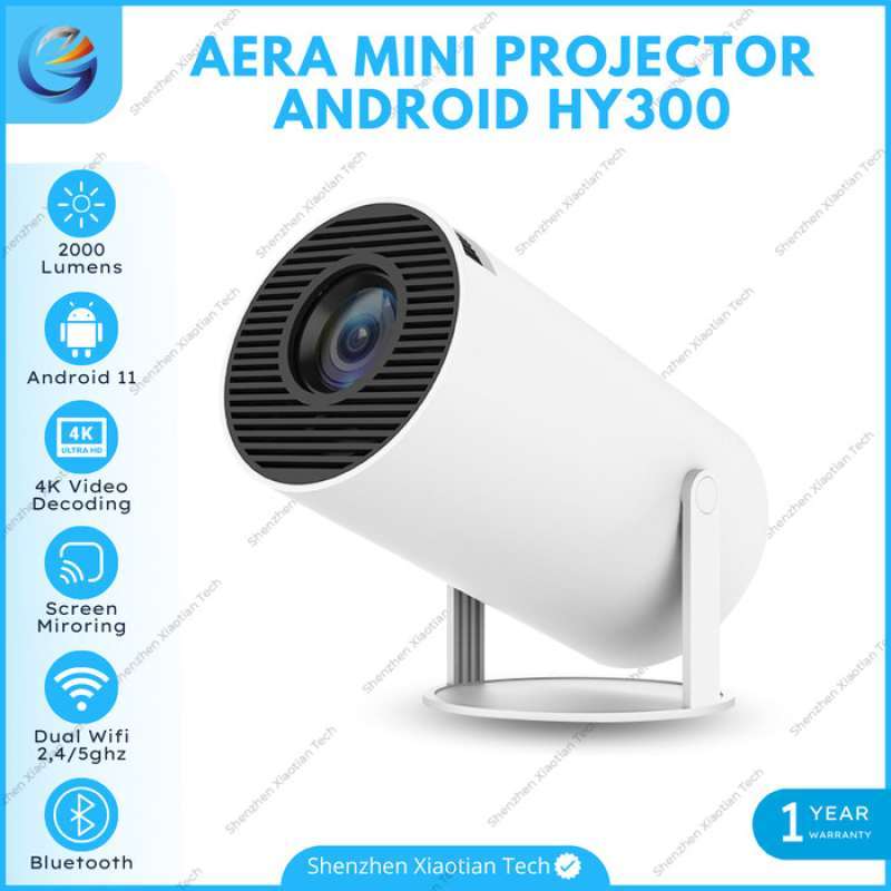 Promo PROYEKTOR AERA HY300  PROJECTOR ANDROID 11 WIFI BLUETOOTH