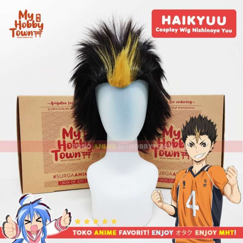 Promo Wig Rambut Palsu Cosplay Anime Haikyuu Nishinoya Yuu Diskon