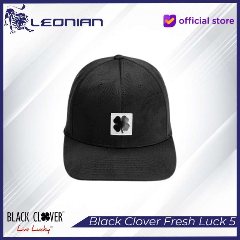 Promo Terbaik Black Clover Men S Cap Fresh Luck 5 Rubber Patch