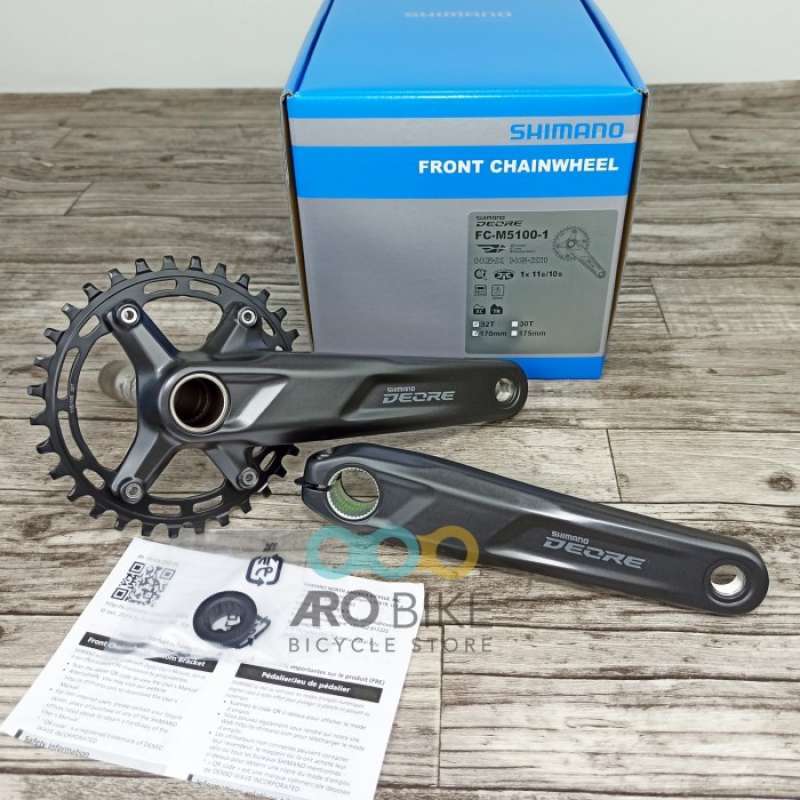 Single clearance crank deore