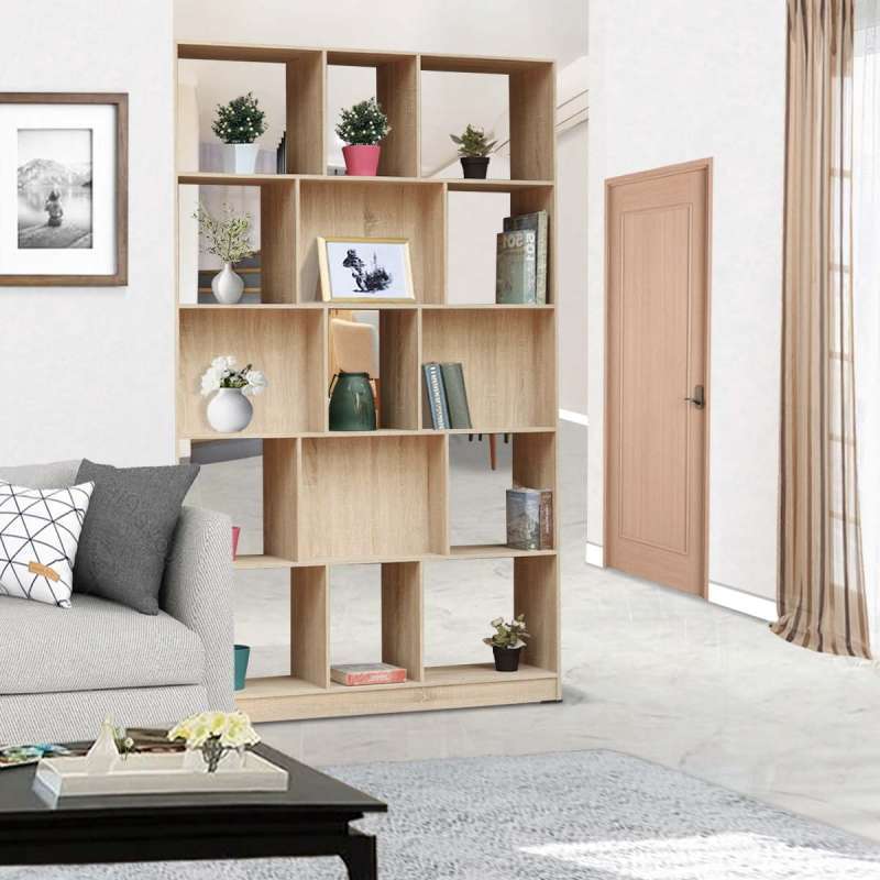 IDEA Rak Buku Kayu Lemari Partisi Serbaguna Modern Minimalis - Dalton