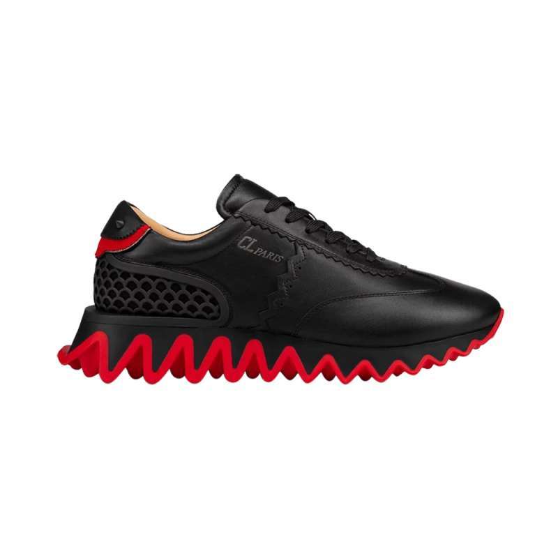 Promo Christian Louboutin Loubishark Calfskin Sneakers Black 42