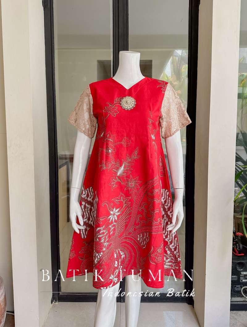 Midi top dress batik