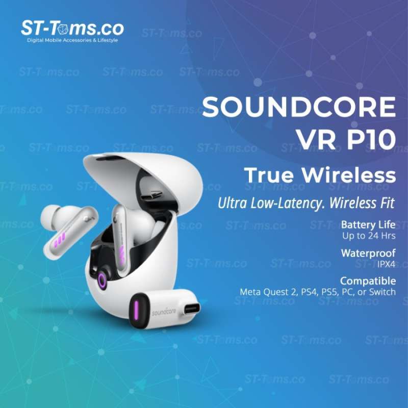 Soundcore Dongle VR P10, Meta Quest 2 Accessories, Under 30ms Low Latency,  2.4GHz Wireless, USB-C Dongle, Compatible with Quest 2, PS4, PS5, PC, Switch  