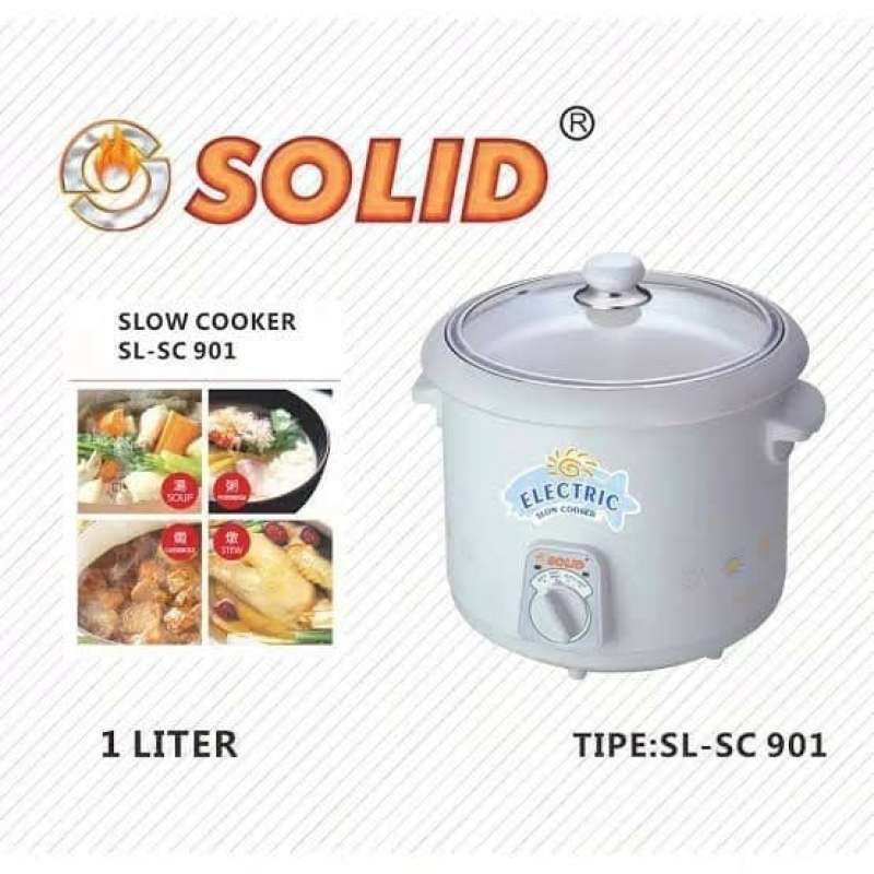 GARANSI!! SOLID SC-901 RICE COOKER Ltr SLOW COOKER PENANAK NASI