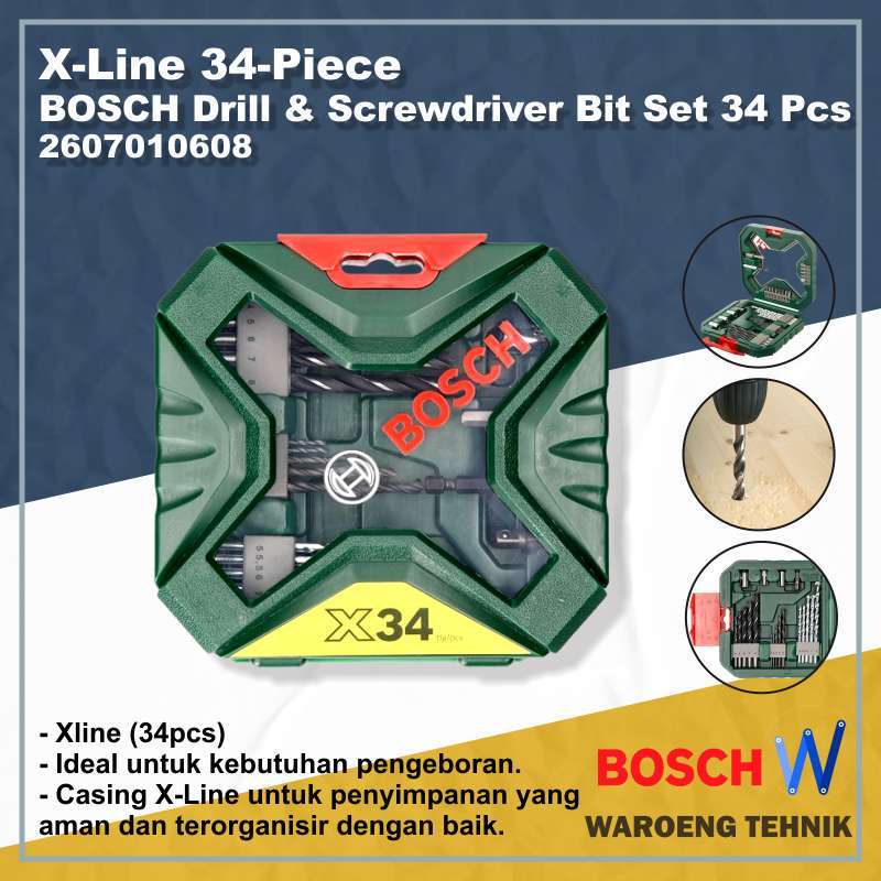 Bosch 34 2025 piece drill set