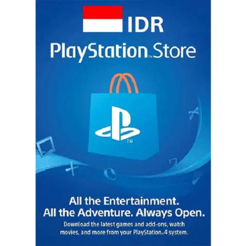 PS5 PS4 PS3 PSVita PSN IDR Indonesia PlayStation Network Card