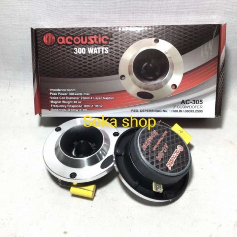 Promo Tweeter Dome Acoustic AC 305 Sepasang 3 Dome Acoustic AC 305