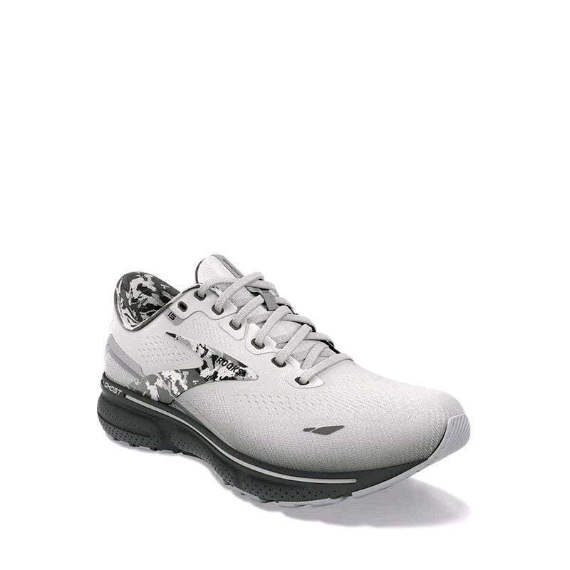 Brooks Ghost 15 Womens Running Shoes White/Ebony