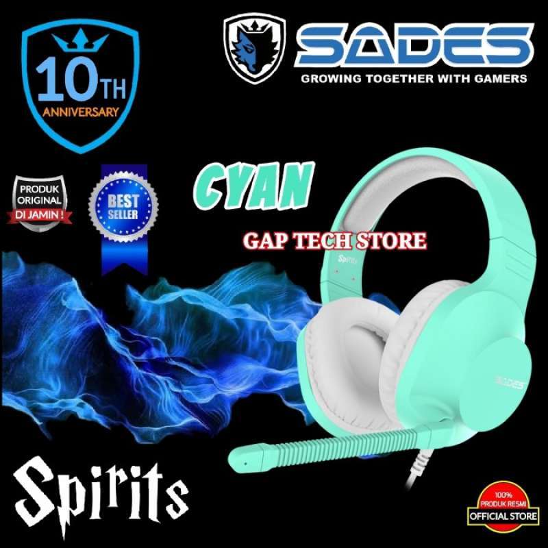 Promo Diskon Sades Spirits / Spirit Multi-Platform Gaming Headset Terbaik -  CYAN Diskon 32% di Seller Osatha Shop ID - Cengkareng Barat, Kota Jakarta  Barat | Blibli